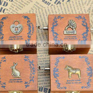 Eco-friendly Best Design Wood Pull String Music Box photo-4