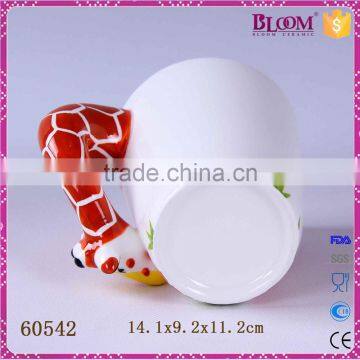 White Ceramic Giraffe Desgin Custom Coffee Mug photo-6