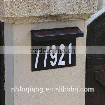 FQ-541 Wall-Mouted Address Plaques,solar House Number Led Light,