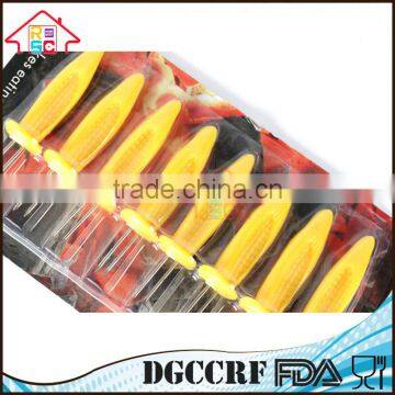 NBRSC 8 Pcs Stainless Steel Corn Holders Corn BBQ Forks Skewers Prongs Tools Safety photo-5