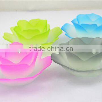 Lotus Glass Candle Holder