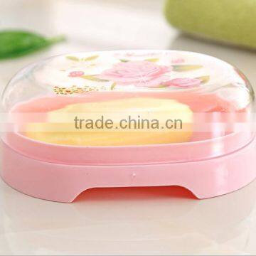 Innovative Design Portable Elliptic Plastic Soap Dish Box With Draining Tray photo-5