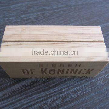 Wooden Base Table Menu Folder photo-2