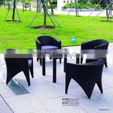 Wicker rattan dinning Set table with chairs 5pcs AY4009