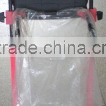 80L Multi-function Garden Rubbish Cart With Plastic Bag, Waste Cart, TROLLEY WHEELIE RUBBISH BIN TRUCK DISPOSAL BAG photo-6