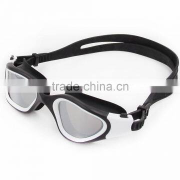 2016 New Panoramic Silicone Adult Swimming Goggles With Silver Mirrored Lens (MM-7200) photo-6