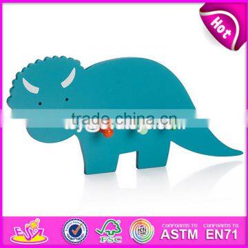 2017 New Design Cartoon Animal Wooden Baby Coat Hangers W09B075 photo-2