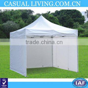 Outdoor Pop Up Metal Frame Canopy Garden White Gazebo Tent with 3 Sidewalls