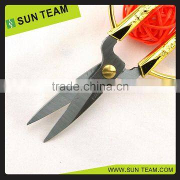 ST005F 7-1/2" FDA Qualified Zinc-Alloy Handle Tailor Imitation Gold Scissors photo-6