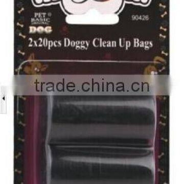 2x20pcs Doggy Clean up Bag