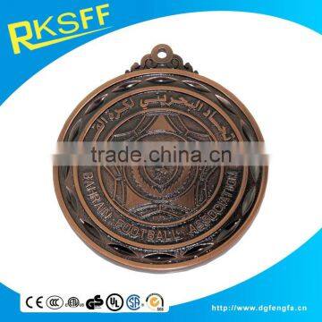 Hot Sale Manufacturer Purple Bronze Plate Football Medal photo-3