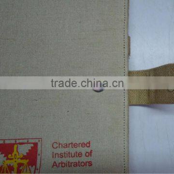 Conference Folder - Made From Eco Fabric Juco & Jute - Hiquality Organizer