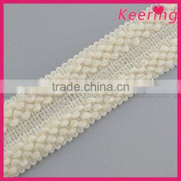 New arrival hot sale fashionable white crochet cotton tape lace trim WLCA-001