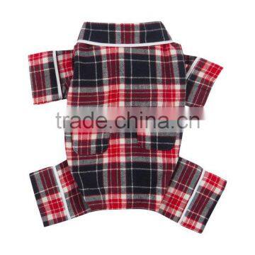 New Check Flannel Dog Puppy Pajamas , Pet Clothes S - Extra Large photo-2
