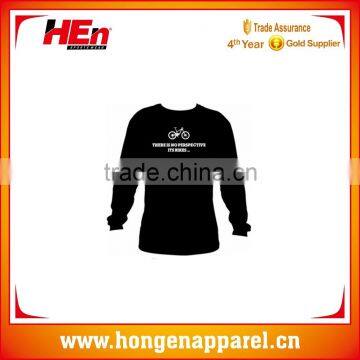 Hongen apparel Wholesale all over custom dye sublimation long sleeve t shirt