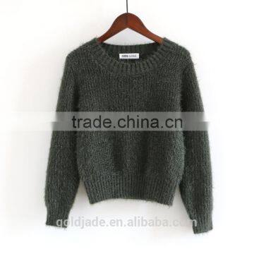 2016 Customized Manufacture Fashionable Wholesale Korean Style Women Spring Autumn Winter Plain Color Ladies Sweater photo-4