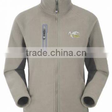 100% Polyester Polar Fleece Double Warm Jacket Men Tops Men Coat