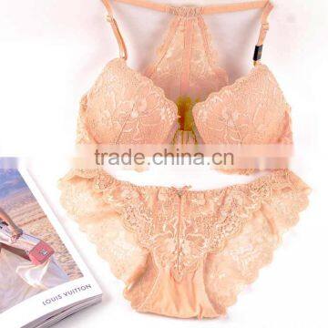 Lady care sexy sponge stylish hot fancy bra and panty set