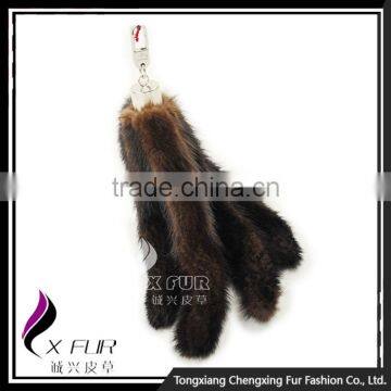 CX-R-20 2016 New Fashion Handmade Mink Tail Fur Metal Keyring photo-2