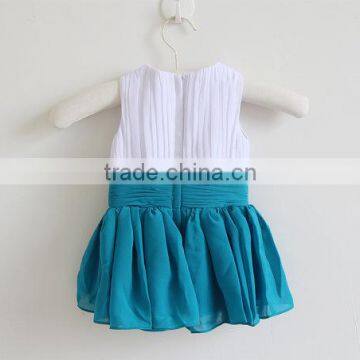 New Arrival Baby Clothes Wholesale Hot Sale Chiffon Cheap 2017 Children's Boutique Sleeveless Summer Baby Girl Clothes Dress photo-3