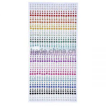 Self Adhesive 3mm Rhinestone Diamante Gem Sticker Strip Decoration photo-2