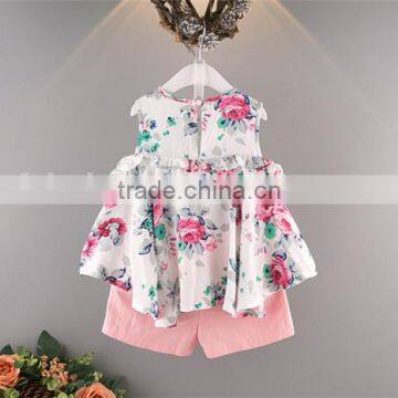 SS-982G Cheap Clothes From Turkey Kids Clothing Company Floral Baby Girl Clothes photo-2