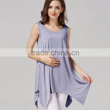 Blouse Sleeveless Nursing Clothes Thin Section Breastfeeding Clothing Modal Maternity Mother Outdoor Tops photo-4