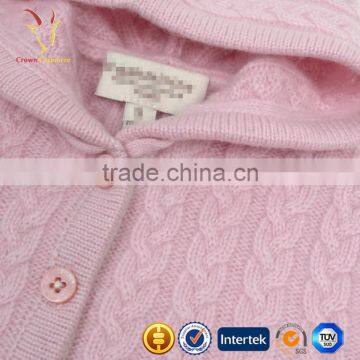 Baby Girl Pink Knitted Sweater Cardigan,Cable Knit Sweater Cardigan for Girl photo-3