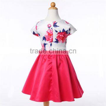 L-91#girls Boutique Dresses Floral Printed Dresses Baby Girl Cute Birthday Party Dress photo-3