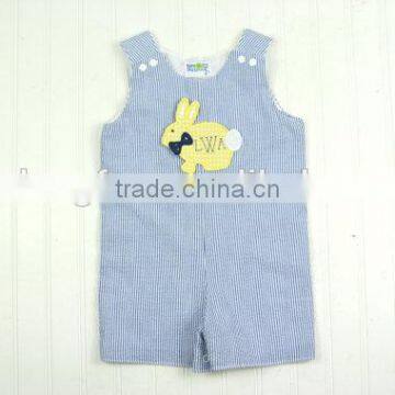2017 Baby Boys Easter Outfit Kids Bunny Shortall Newborn Baby Boys Romper photo-3
