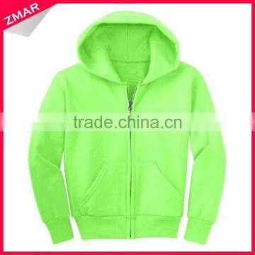 Children Clothing Manufacturer Bulk Custom Printed Blank Slim Fit Zipper Hoodie