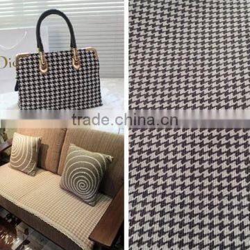 100% cotton houndstooth printed fabric for bags