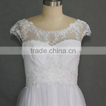 Customized New Design Backless Sexy Wedding Dress photo-3