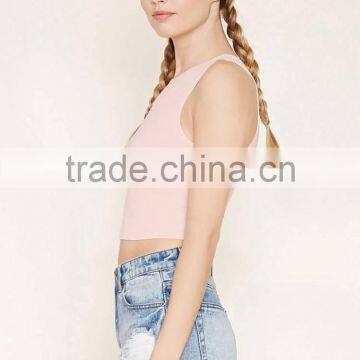 2016 Guangzhou Shandao Oem Service Summer New Design Casual Plain Dyed Women Sleeveless Tunic Tops photo-2