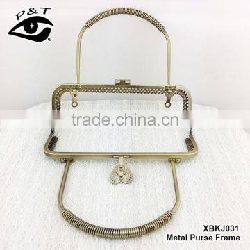 High Quality Antique Broze Handle Type Metal Purse Bag Frames photo-3