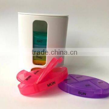 New Design 7-day Oval Pill Organizer 7 Day Pill Box Pills Dispenser photo-3