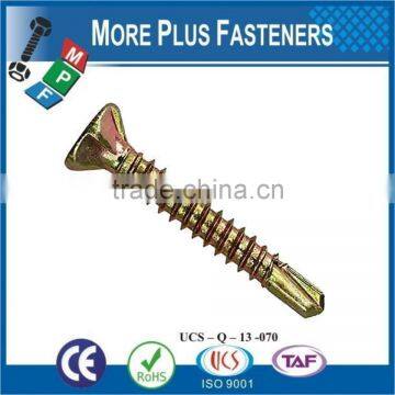 Made in Taiwan Stainless Steel Black Phosphate Yellow Zinc Plated Countersunk Phillips Bulge Head Self Drilling Screw photo-6