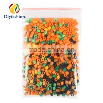 Diyfashion 5mm Hama Perler Fuse Beads Round Pumpkin Set With Puzzle Iron Paper and Twezzer Hama Beads Toys for Kids 18089 photo-3