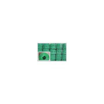 Electro Soft PVC Coated Barbed Wire Netting With Double Strand Galvanized Material