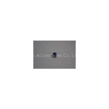 14L ABS Acrylic Custom Clothing Buttons With Blue Diamond for Girl Shirt