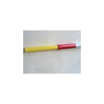 high quality fiberglass tube, yellow painted glass fiber tube