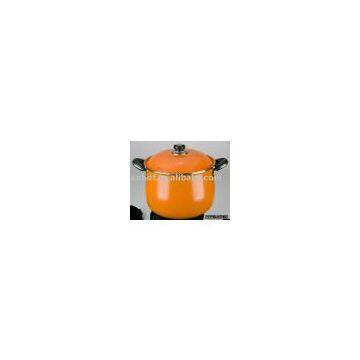 24CM Iron Drum Shape Non stick Deep Soup pot