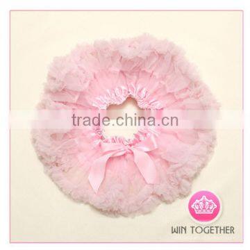 Red Polka Dotted Tutu Pettiskirt With Rosettes Wholesale
