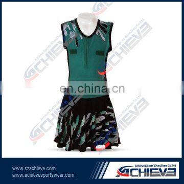 Comfortable soft lacra material netball dress/netball uniforms/tennis dress sports wear fitness