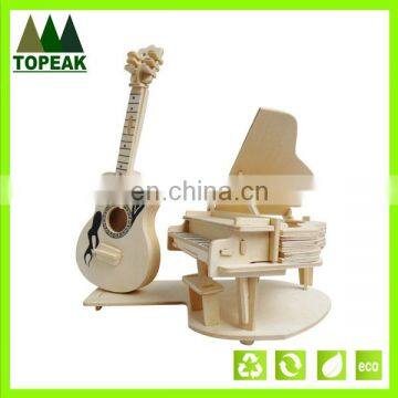 DIY puzzle toys 3D wooden Musical Instruments simulation model children puzzle toys