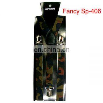 Cool and well fastened camouflage suspender