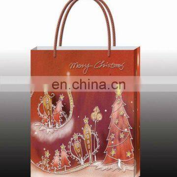 Fashion Style Plastic Christmas Gift Bag