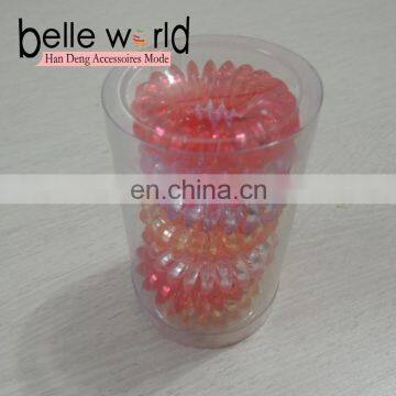 PVC Box Packing Colorful Telephone Wire Band for Girls