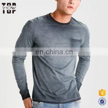 China top ten selling products slim fit custom plain long sleeve t shirt men