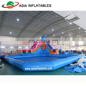 Portable Aqua Park ,Large Seaworld Inflatable Water Park With Swimming Pool